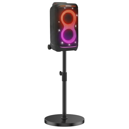 Floor Speaker Stand for JBL PartyBox 520 Stand, Adjustable Height 24.4"-32.3", Heavy Duty Surround Speaker Stands for JBL PartyBox Stand with Reinforced Base, Supports Up to 57 Lbs, 1 Pack - size: For PartyBox 520
