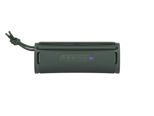 Sony ULT Field 1 Wireless Bluetooth Portable Waterproof Speaker Forest Gray | 12 Hr Battery, IP67 Rated Waterproof, Dustproof, Shockproof Rustproof, Detachable Strap, Hands-free Calling, Enhanced Bass - color: Forest Gray, style: ULT Field 1