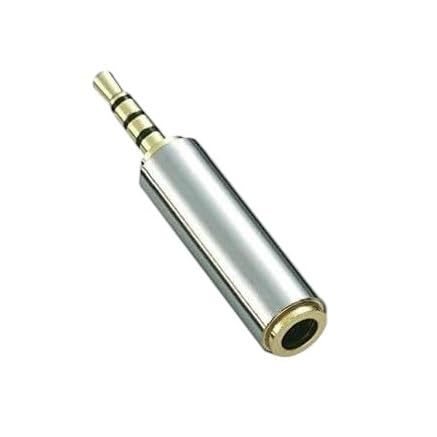 2.5mm Male to 3.5mm Female Audio Adapter Premium Quality Converter Headphone Earphone Headset 3 Ring Jack - Stereo or Mono