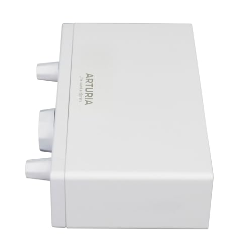 Arturia MiniFuse 1 White Bundle: Portable USB-C Audio Recording Interface with Software, RMC-XLR Dynamic Metal Handheld Wired XLR Microphone with Cables, 2-items