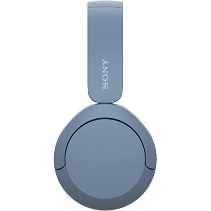 Sony WH-CH520 Best Wireless Bluetooth On-Ear Headphones with Microphone for Calls and Voice Control, Up to 50 Hours Battery Life with Quick Charge Function, Includes USB-C Charging Cable - Blue - color: Blue
