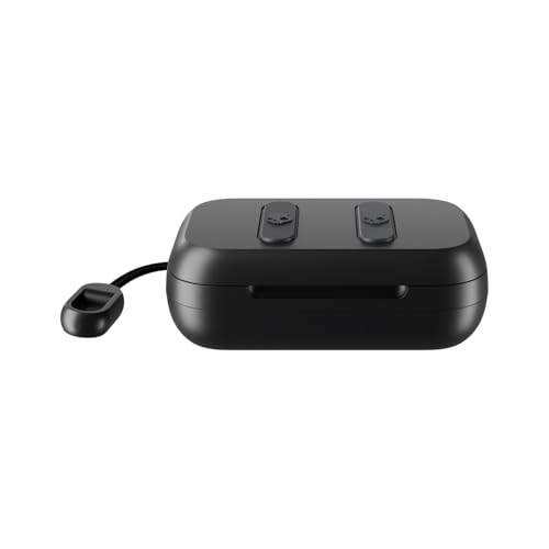 Skullcandy Dime 2 Wireless Earbuds,Bluetooth Headphones,Noise Isolating Fit,Up to 12 Hours Battery,Microphone for iPhone Android,Easy Carry with Integrated Lanyard - True Black,(Pack of 2) - color: True Black, size: One (Pack of 2)