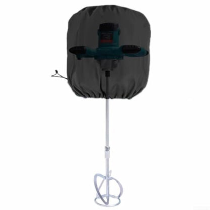 210D Oxford Cloth Hand-Held Mud Mixer Cover, Waterproof Dust Protection Case for Electric Cement Mixers, 44x36cm Black Storage Bag
