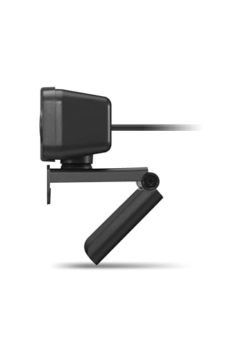 Lenovo HD 1080p Webcam (300 FHD)- Black w/ 95° Wide Angle, 360° Rotation Pan & Tilt, Dual Microphones, Privacy Shutter - color: Black, style: 300 FHD