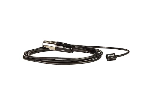 Shure WL93 Subminiature Condenser Lavalier Microphone - Black - style: Black (4-foot cable)