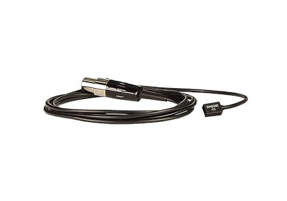 Shure WL93 Subminiature Condenser Lavalier Microphone - Black - style: Black (4-foot cable)
