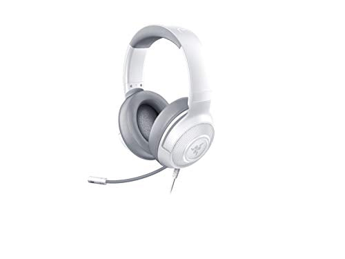 Razer Kraken X Ultralight Gaming Headset: 7.1 Surround Sound Capable - Lightweight Frame - Integrated Audio Controls - Bendable Cardioid Microphone - for PC, PS4, Nintendo Switch - Mercury White