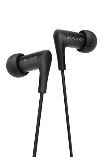 FUNLOGY Wired Earbuds (3.5 mm, Black) - color: Black