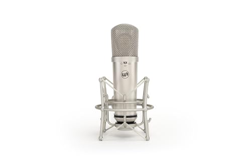 Warm Audio WA-87jr Large Diaphragm Condenser Mic with Shockmount, Rich Studio-Grade Sound for Vocals, Instruments, Podcasts, Nickel - color: Nickel