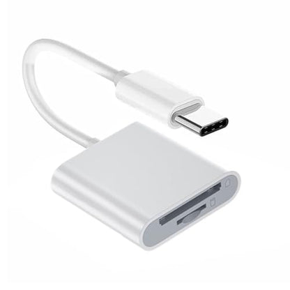 CY USB 2.0 Type C USB-C to TF Micro SD SDXC SDHC Card Reader Adapter Compatible with MAC Laptop Tablet Phone - style: SD+TF