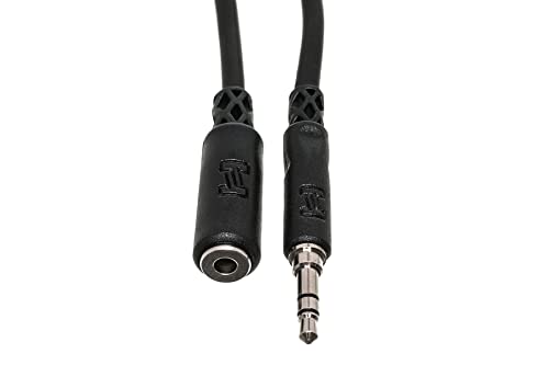 Hosa MHE-110 3.5 mm TRS to 3.5 mm TRS Headphone Extension Cable, 10 Feet | Audio signal extension with 10 ft length, 1/8 inch TRS interface and male to female connectors