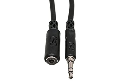 Hosa MHE-110 3.5 mm TRS to 3.5 mm TRS Headphone Extension Cable, 10 Feet | Audio signal extension with 10 ft length, 1/8 inch TRS interface and male to female connectors