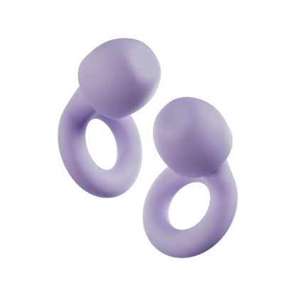 Loop Quiet 2 Ear Plugs - Ultra-Comfy Reusable Hearing Protection for Sleep | 24dB SNR noise reduction. Flexible, customizable fit. Reusable & washable. For deep focus, travel, noise sensitivity - color: Violet
