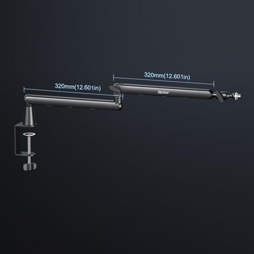 Profile Desk Microphones Boom Arm Stand for Various Mics Including Blue Yet Models Adjustable Mics Boom
