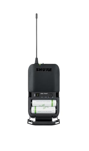 Shure BLX1 Wireless Bodypack Transmitter J11 Band (596–620 MHz) – Replacement Mic Transmitter for BLX4/BLX4R/BLX88 Receiver – Up to 14 Hr Battery - style: J11 Band (596-616 MHz)