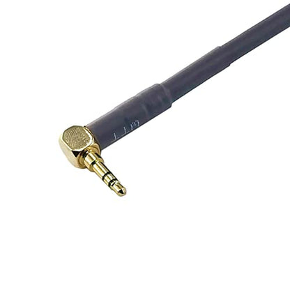 WJSTN Right Angle 3.5mm (1/8 Inch) TRS to XLR Male Stereo Audio Cable, 6in Balanced Audio Cord for Mic, Camera, Mixer