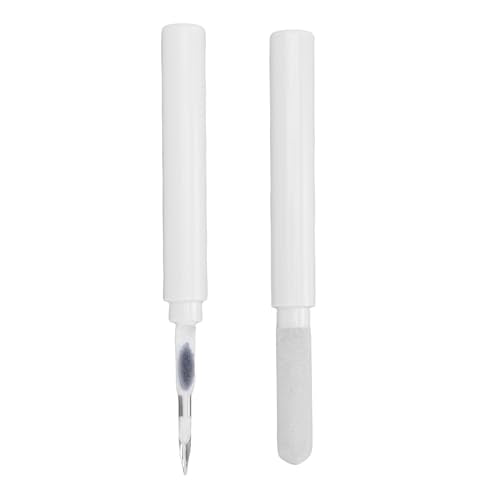 Cleaning Kit Earbud Cleaner Pen, ABS Multi Function Electronics Brush with Flocking Sponge and Metal Tip, 2 Tools with Magnet Storage Box for Earbuds Jewelry