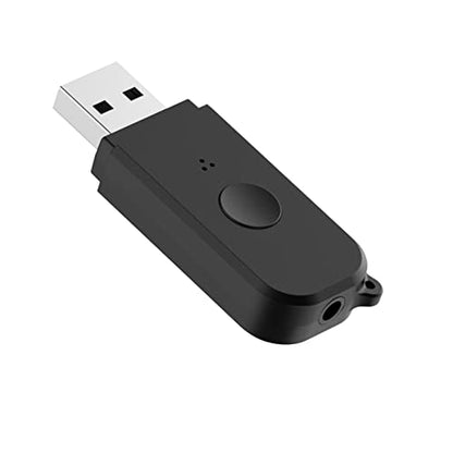 2 in 1 Bluetooth V5.3 Transmitter Receiver, BT USB Adapter, Wireless Audio Transmitter for TV to Bluetooth Headphones, Low Latency, Power by USB for TV/PC Home/Car Sound System
