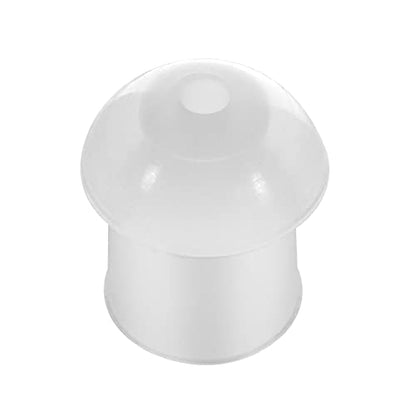 50Pack Replacement Earbud Ear Tips for Radio Acoustic Tube Earpiece & Coil Tube Headset White Silicone Mushroom Earbud for Motorola Baofeng Kenwood Yaesu HYT Midland Cobra