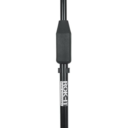 Gator Frameworks Rok-It Series Standard Fixed Boom Arm Microphone Stand with Height Adjustable Tripod Base, 40" to 67" (RI-MICTP-FBM)