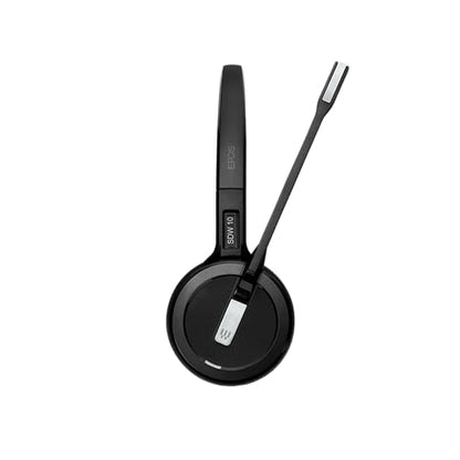 Sennheiser SDW 5016 (507016) Single-Sided Wireless DECT Headset for Desk Phone Softphone/PC& Mobile Phone Connection Dual Microphone Ultra Noise-Canceling, Black, 3 inches