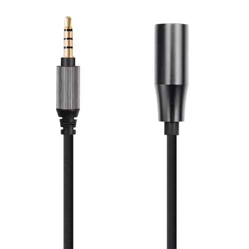 FAAEAL WH-1000XM5 Audio Cable Replacement for Sony WH-1000XM3 XM4 MDR-950BT MDR-1AM2 WH-XB910N Headsets ATH-M50xBT2 Headphones 6.5ft 4Pin-XLR - color: Black(6.5ft 4PIN-XLR)