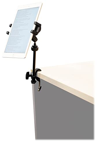 Rockville ROCKSHIELD 3 Studio Isolation Shield with RVMIC4 v2 Mic Stand | 5 Panel Steel, 2" Acoustic Foam, Quick-Release Hand Clutch, iStand 44 Tablet/Smartphone Mount, Recording, 3-Items