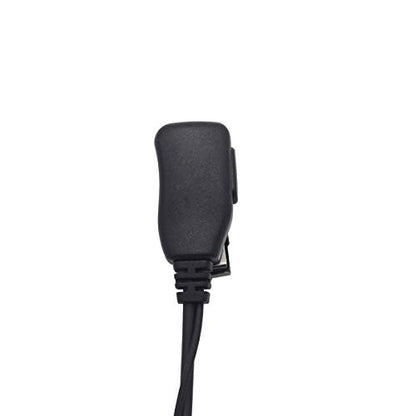 D Shape Earpiece Headset PTT for Two Way Radio Compatible 2 Pin Motorola Walkie Talkies CLS1410 CLS1110 CP200 CP185 CP040 CP1200 GP300 GP2000 GP88 GP3188 Radio (2 Pack)