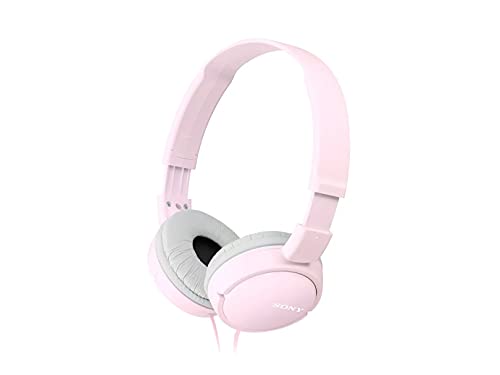 Sony ZX Series Wired On-Ear Headphones, Pink MDR-ZX110 - color: Pink, style: No Mic