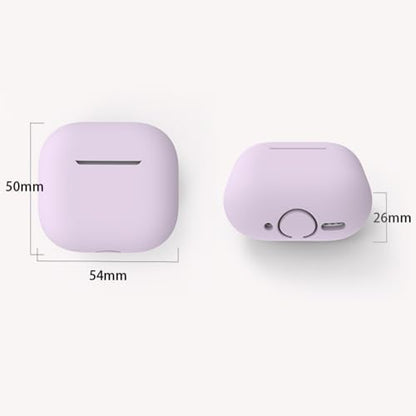 Thin Silicone Cover Effect Design Earbud Case Smooth Charging Silicone Protector for Earbuds Snug Case with Design - color: Light green