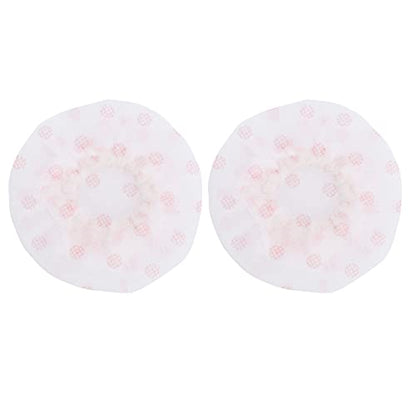 120 Pcs Microphone Caps Disposable | Non - Woven Particle & Saliva Guard Replacement Covers for Handheld Microphones/Home/Studio | 7x7.6cm (red dot white) - color: red dot white