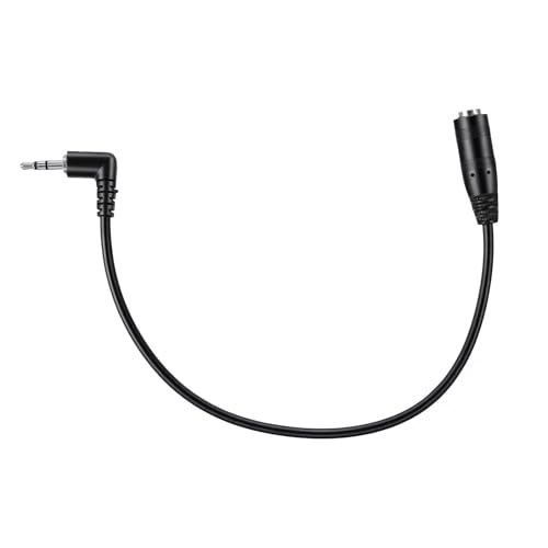 Xthrotsenk 2 Pack 2.5mm to 3.5mm Adapter Headphone Jake Right Angle Adapter 6" Connector Cable Cord for Radios Smartphone Headset Earphone Convert to 2.5mm Jack for Telephone Cordless Recorder Camera