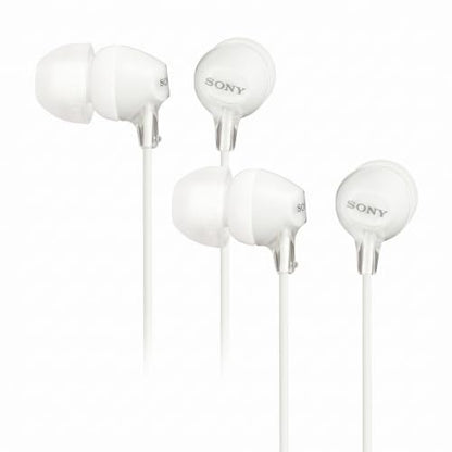 Sony MDREX15LP in-Ear Earbud Headphones, White (Pack of 2) - color: White (Pack of 2), style: 3.5mm Aux, No Mic