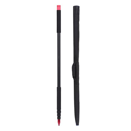Andoer Telescoping Microphone Boom Pole Aluminum Alloy 4 Sections Stretchable Handheld Microphone Holder Pole Flash Light Boom Sound Recording Grip Support Rod for Recording Interview Filming 11.5ft