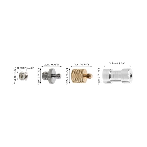 Tripod Screw Thread Adapter for Camera and Microphone Mounts, Aluminum Alloy Material with Portable Convenience and Secure Stable Connection for Photography Studio and Audio Setups