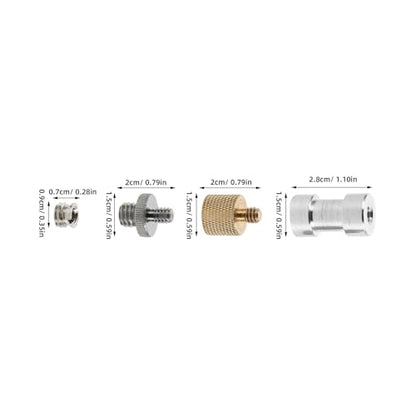 Tripod Screw Thread Adapter for Camera and Microphone Mounts, Aluminum Alloy Material with Portable Convenience and Secure Stable Connection for Photography Studio and Audio Setups
