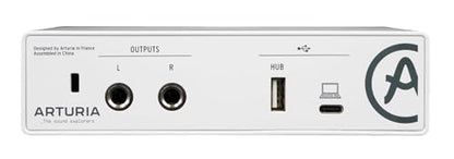 Arturia MiniFuse 1 White Bundle: Portable USB-C Audio Recording Interface with Software, RMC-XLR Dynamic Metal Handheld Wired XLR Microphone with Cables, 2-items
