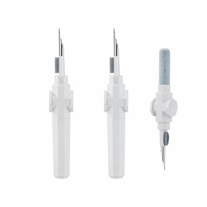 2 Pieces 4 in 1 Cleaning Pen for Airpods Pro 1 2 3, 360° Rotating Multi-Function Cleaner Kit Soft Brush for Bluetooth Earphones Case Cleaning Tool for iPhone Samsung Headphone Earbuds