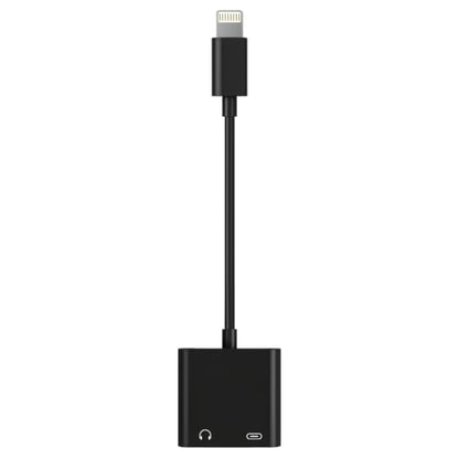 [MFi Certified] 2-in-1 Lightning to 3.5mm Audio & Charger Splitter for Headphones & Fast Charge, Compatible with iPhone 14/13/12/11/X/8/iPad - Car AUX, Gaming, Live Streaming, Work & Travel (1, Black) - color: Black-1Pack