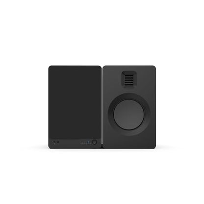 Kanto TUK Powered Speaker with Headphone Out | Built-in USB DAC | Dedicated RCA with Phono Pre-amp | Bluetooth | AMT Tweeter | 5.25" Driver | Pair | Matte Black - color: Matte Black