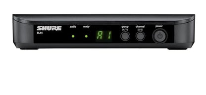Shure BLX4 Wireless Receiver H10 Band (542–572 MHz) – Single-Channel BLX Series Receiver, QuickScan Frequency Selection, XLR & 1/4" Outputs, Up to 300 ft Range - style: Standard