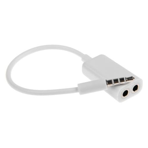Headphones Splitter 3.5mm Earphone Adapter Compatible with Samsung Galaxy A06/A05/A04, Dual Headset Port Audio Jack Adaptor