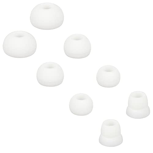 Silicone Ear Tips Earbud Replacement Tips Earbuds Eargels Earpads Earbuds Tips Compatible with Powerbeats 2/3 Wireless Beats by Dre Headphones,4 Pairs(White) - color: White