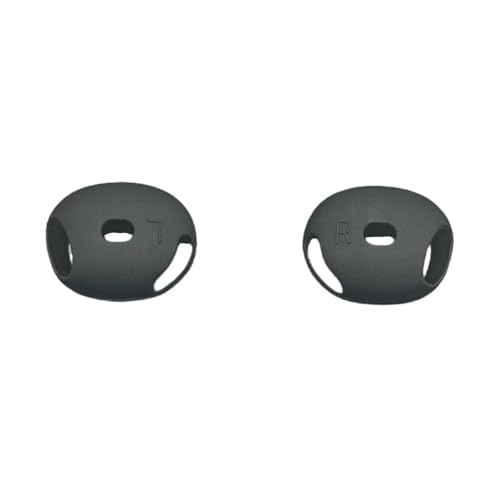 Protective Cover Ear Tips Case for Dedicated Earbuds Soft Silicone Sleeve Perfectly Fit Scratch Resistance Shock - color: Black