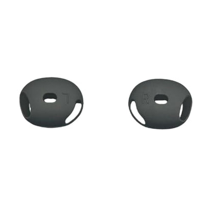 Protective Cover Ear Tips Case for Dedicated Earbuds Soft Silicone Sleeve Perfectly Fit Scratch Resistance Shock - color: Black