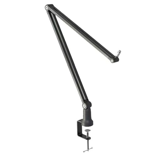 Professional Mic Arm Desk Mount Heavy Duty All Metal Microphone Boom Arm with Hidden Cable Management 360° Adjustable Mic Stand for Studio Recording Streaming