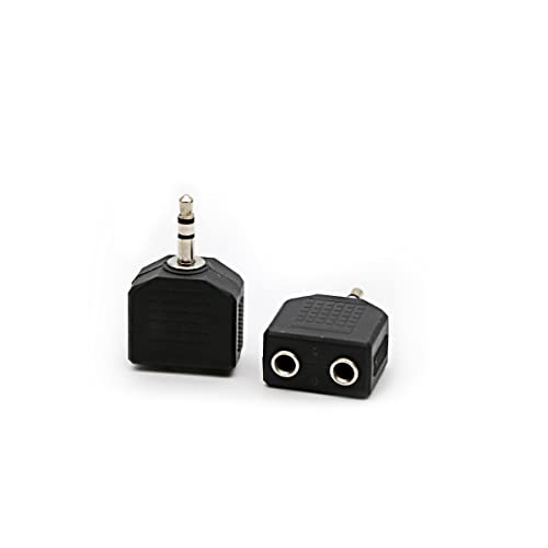 3.5mm Headphone Y Splitter, Gold Plated 3.5mm 1/8 inch Male to Dual Female Stereo Jack Adapter Converter,3-Pack