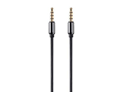 Monoprice - 124437 Onyx Series Auxiliary 3.5mm TRRS Audio & Microphone Cable, 1ft Black - size: 1ft
