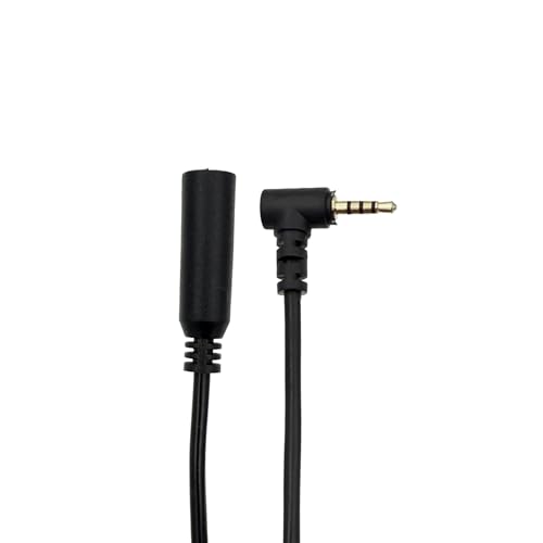 Seadream 2.5mm Audio Extension Cable 6FT,90 Degree Angle 2.5mm TRRS Male to Female Stereo Audio Plug Jack Cord Headphone Audio 4 Pole（Audio Only,Can not Transmit Vedio