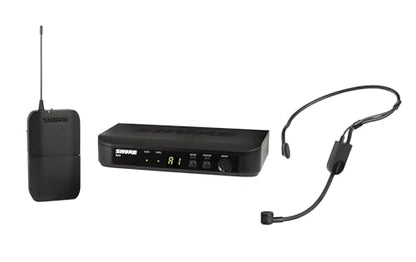 Shure BLX14/P31 Wireless Headset Microphone System - H10 Band | 14-hour battery and 300 ft UHF range with PGA31 headset mic, bodypack and single-channel receiver for presenting - style: H10 Band (542-572 MHz)